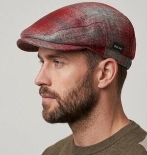 Flipside Hats - Plaid Patchwork - Flat Cap Wool Driver Ivy Hat -OS - Made in USA